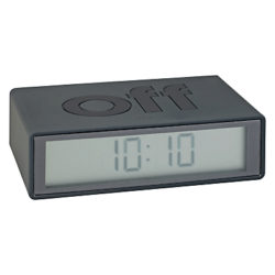 Lexon Flip Alarm Clock Grey
